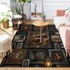 Insect Taxidermy Collection Pattern Rug Floor Mat for Living Room or Bedroom Soft and Comfortable Carpet a Gift for Birthday and Holiday.