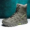 Autumn and Winter New High-top Combat Training Boots Men's Desert Land Boots Tactical Shoes Outdoor Hiking Shoes