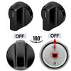 Replacement Gas Stove Oil Quick Installation Control Knob for W11620557 W11510457 WFG550S0LV4 WFG550S0LV5 WFG525S0JV5