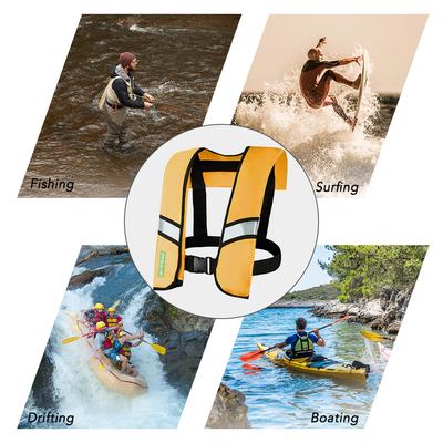 Giubbotto di salvataggio gonfiabile manuale/automatico Giubbotto di salvataggio per adulti Sport acquatici Nuoto Pesca Sopravvivenza