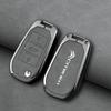 Zinc Alloy Leather Car Flip Key Case Cover Shell Fob Key Emblem Badge For Citroen C3 C4 CACTUS C6 C8 Keychain Accessories akh256