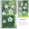 9 Stück Kleine Blume Fenster Muster Aufkleber Dekorative Aufkleber Blumen Antikollisions-PVC-Aufkleber