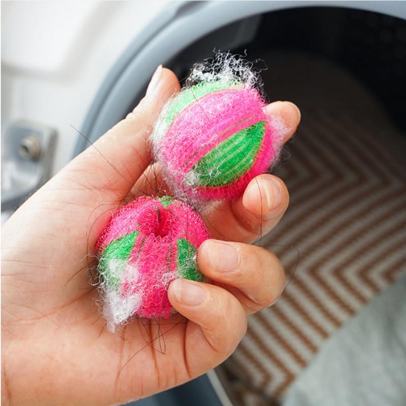3.5cm Nylon Magic Lint Remover Laundry Balls, Washing Machine Anti-tangle Clothes Hair Removal Decontamination Balls 10pcs