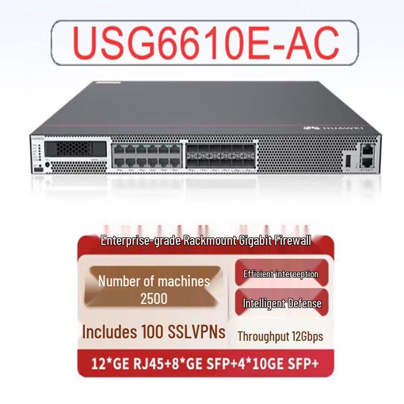 

Huawei USG6610E-AC Next-Generation Firewall