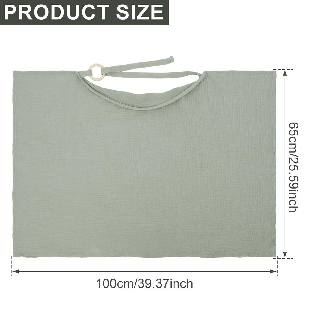 Înveliș din Muslin pentru Alăptare pentru Bebeluș Alăptare Respirabil Înveliș pentru Alăptare cu Decolteu Arcuit pentru Femei Mame Șorț pentru Alăptare