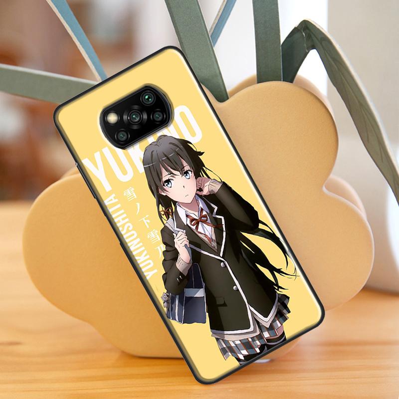 Yukino Yukinoshita Oregairu Phone Case For Xiaomi Mi 11T Pro 10T 11 Lite 11 Ultra Coque For POCO F3 X3 GT M3 M4 X3 Pro