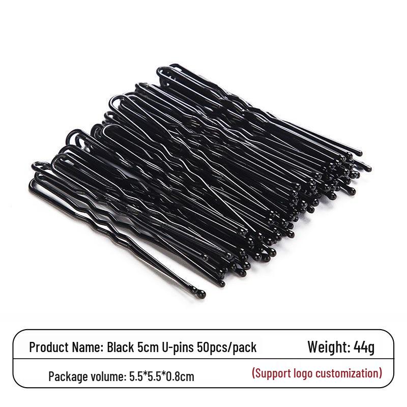 Bold U-Shape Updo Hairpin – Black Hair Accessory for Women