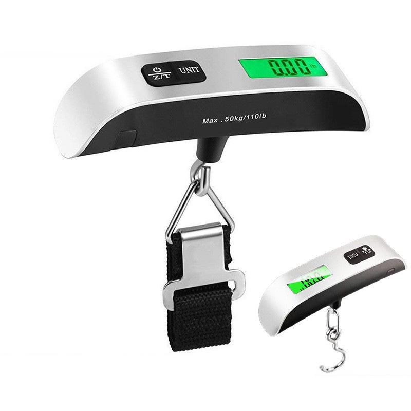 Portable 50kg Handheld Luggage Scale with Webbing for Aviation