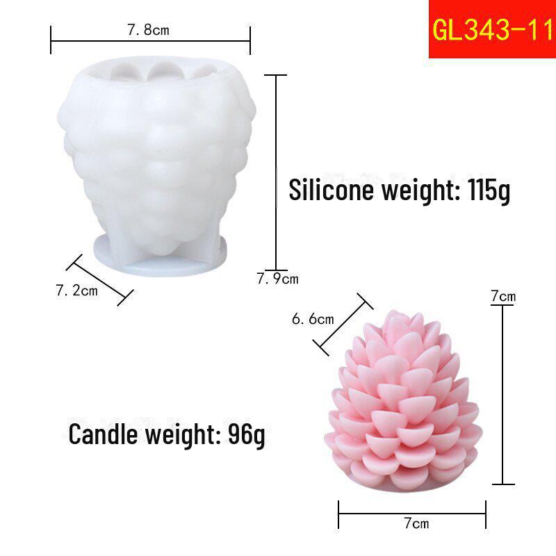 

Форма для ароматерапевтичних свічок Chou Kai Pine Cone - Серія подарунків для різдвяної ялинки своїми руками