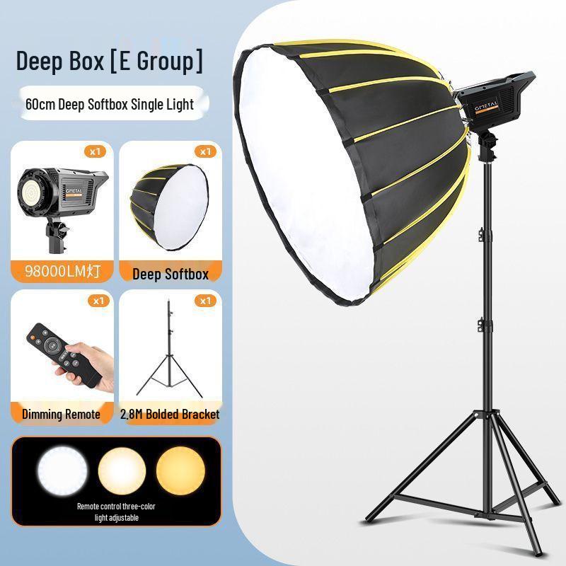 2025 Pro Streaming Beauty Fill Light with Parabolic Softbox Grid