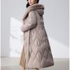 Sleeves Detachable Fashion Woman Parkas Winter Long Coats With Belt Hooded Thick Female Jackets