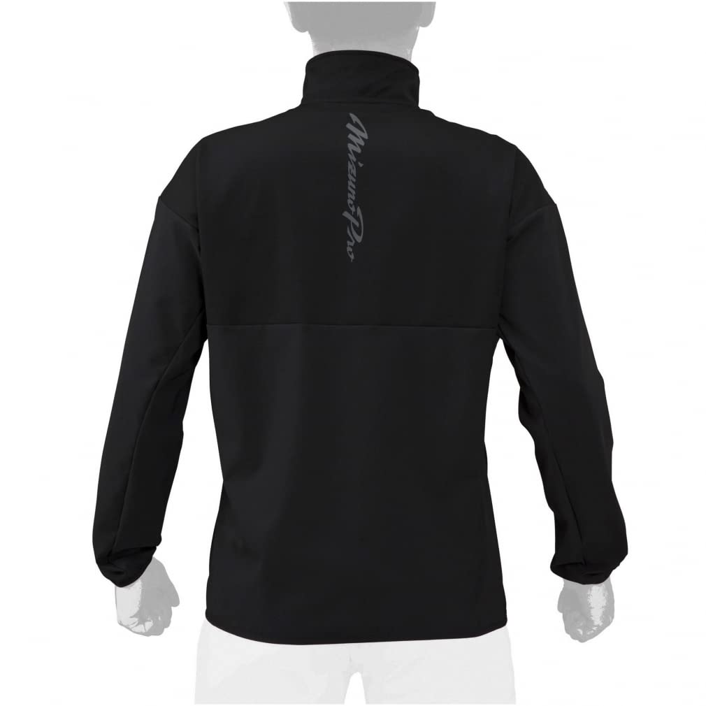 Baseball Long Sleeve Windbreaker Tech Shield Jacket M Black [Mizuno] Men's Men's