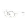Thom Browne Aviator Frame Metal Optical Frames Grey Silver Transparent