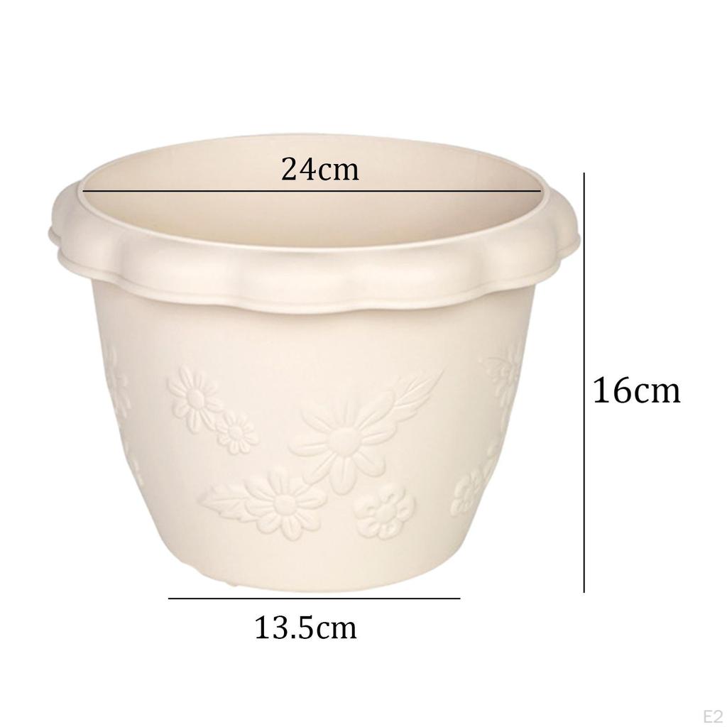 Elegant Resin Flower Planter for Indoor and Outdoor Use