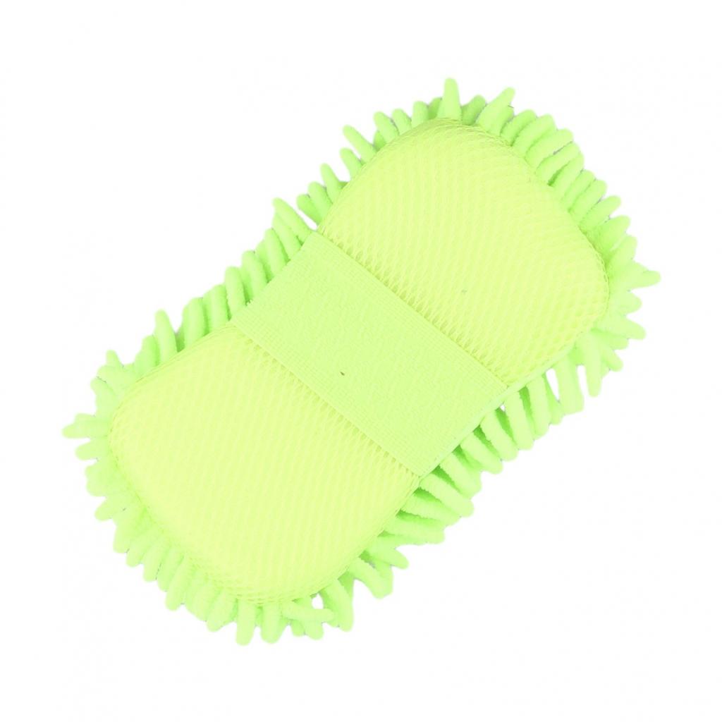 Sponge Blue Brush Pad Car Wash Chenille Cleaning Tool