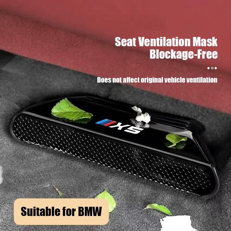 2Pcs Car Seat Air Vent Cover Exhaust Outlet Protector Dust Mesh Sticker For BMW 3 Series X1 X3 X5 G80 G06 G07 G42 G14 G15 G1
