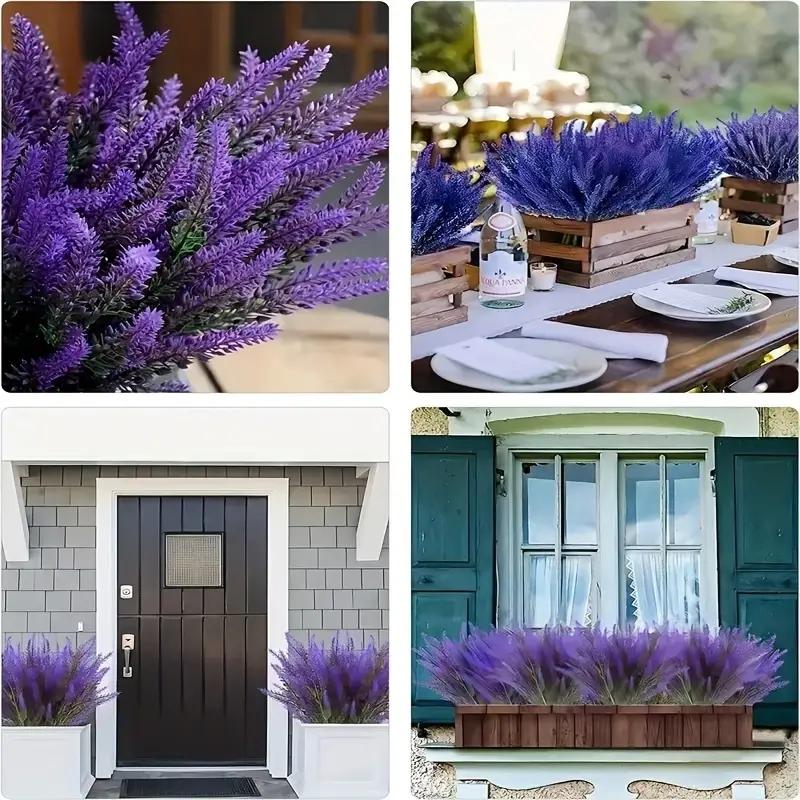 5Pcs Artificial Lavender Fake Flower Wedding Romantic Provence Decor Nordic Style Vase Storage Home Decor Bouquetl