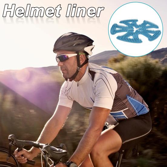 Cycling Helmet Pad Anti-slip Silicone Tooth Breathable Universal Outdoor Motorcycle Bike Padding Insert Cushion Liner Mat Helmet Accessories