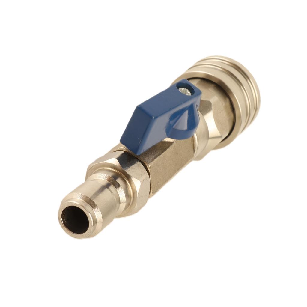 High Pressure Washer Stainless Steel   Valve 4500PSI 3/8 Inch Quick Connect Power Washer Hose Valve Patio Car Washing