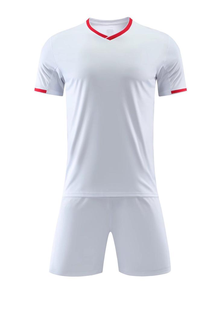 Adult Kids Soccer Jersey Set Breathable Sweat Absorption Quick Dry Soccer Jersey Splicing Color Training Soccer Jersey