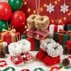 Festive Furry Christmas Ornament Mini Boot Tree Hanging Decoration Charm for Xmas Holiday Party Home Wall Decor Party Gift