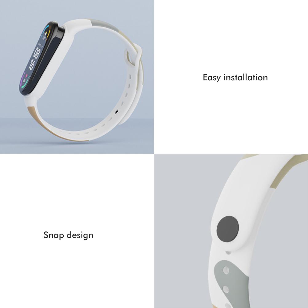 Buntes Armband Kompatibel für Xiaomi Mi Band 3 4 5 6 Weiches TPU Armband Ersatz Armband