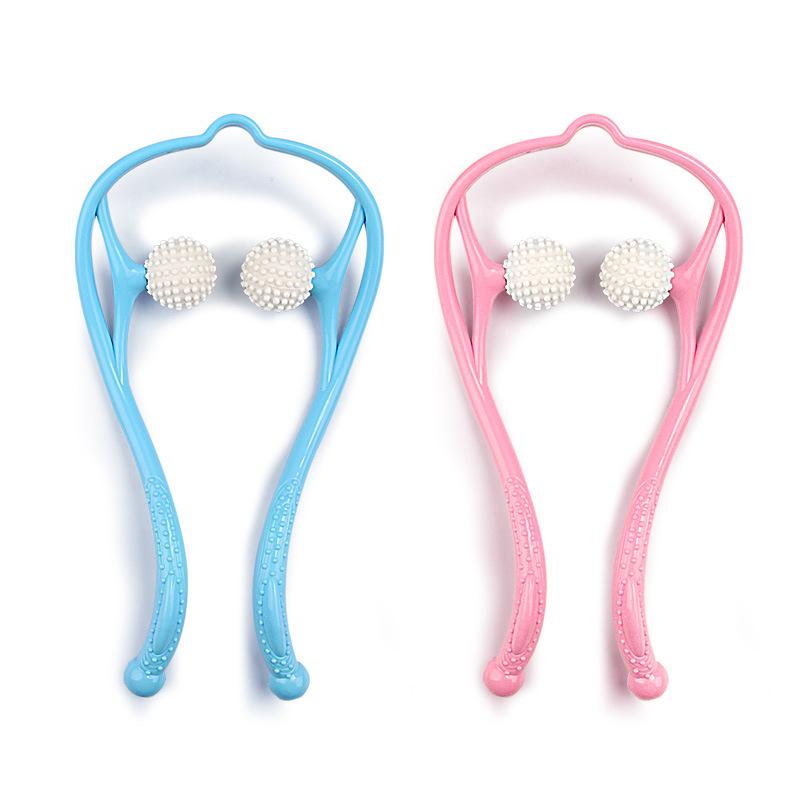 Manual Cervical Massager Household Multifunctional Neck Shoulder and Neck Roller Meridian Clip Neck Handheld Massage Cervical Spine