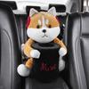 Cartoon Dog Car Trash Can with Storage Compartment Large-Capacity Multifunctional Creative Animal Tissue Box Decorative Organizer
