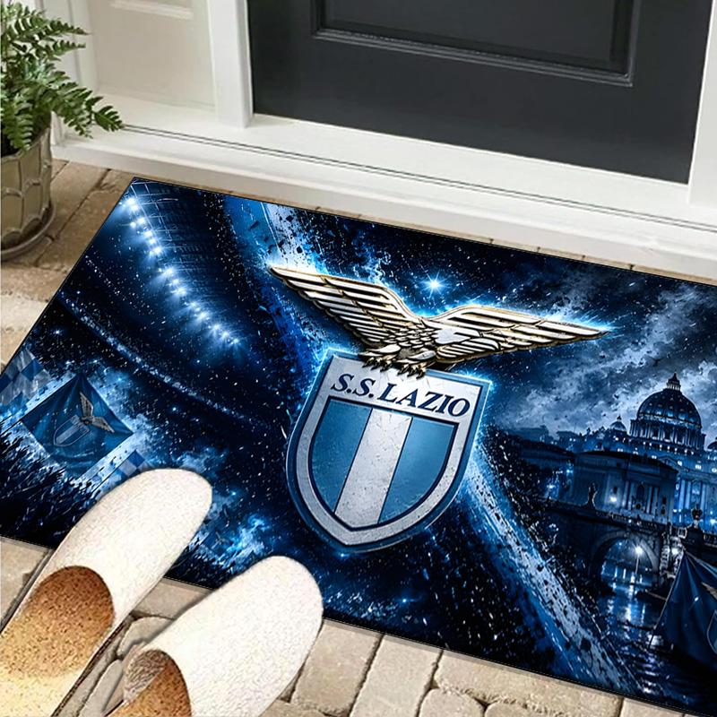 1PC rug Lazio Football Club Emblem Carpet, Chair Rug,Area Rug for Office Bedroom living rooms bedroom, Doormat decor Christmas fan gifts
