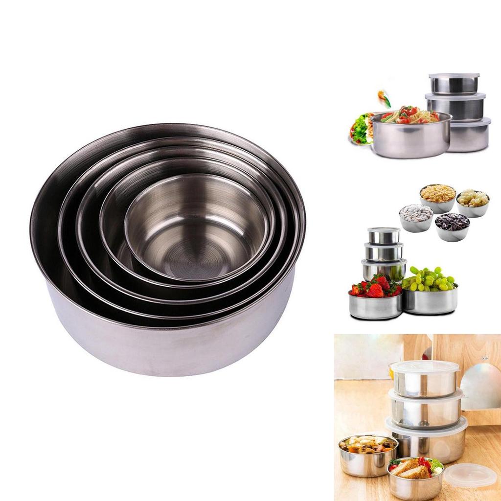 Versatile Stainless Steel Crisper Set With Sealed Lids For Long-lasting Freshness