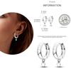 NEW Round Original CZ Hoop Earrings Heart U Shape Moon Star Unicorn Earring for Women Party Engagement Jewelry Gift