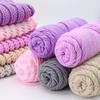 8-Strand Cotton Wool Yarn for Scarf DIY - Thick, Soft Thread with Silk Elements
