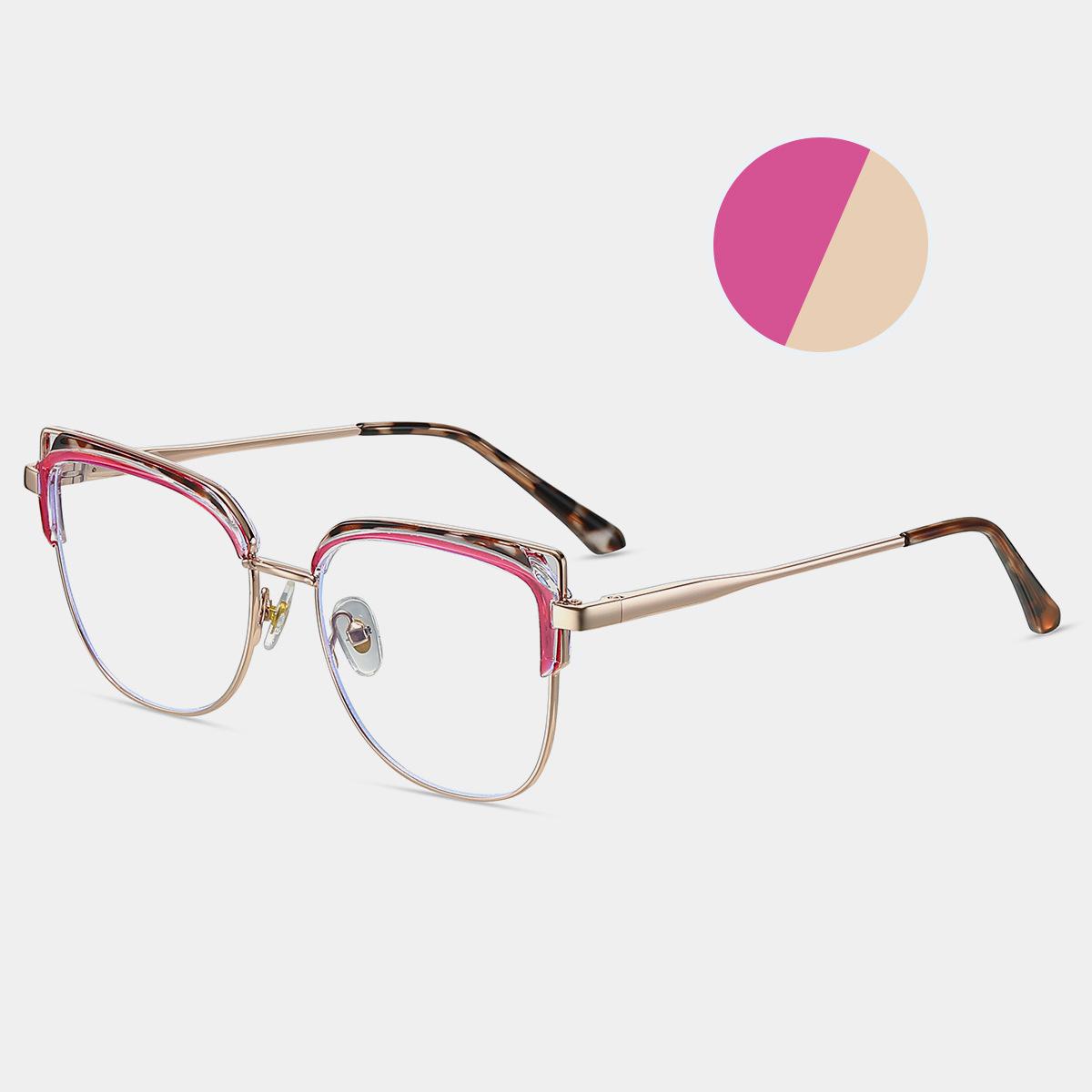 

TR90 Reading Eyewear Female Eyeglass Frame Ladies Metal Transparent Screen Spectacle Cat s Presbyopic Alloy Eye New Clear Presbyopic Computer Original lens 0