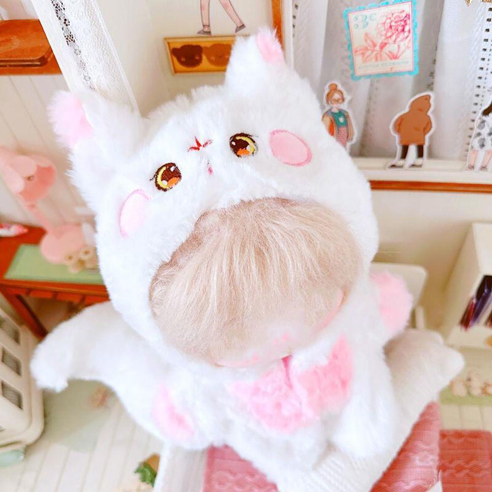 Dressing Game Jumpsuits With Tail Cartoon Animal Outfit 20cm Doll Clothes One-piece Garment
