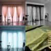 Cortina de Janela Elegante de Painel Sólido Transparente em Cores Vibrantes Para a Decoração de Qualquer Cômodo