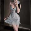 Sex Underwear Sexy Nightdress Fairy Contract Suspender Relief Flower Lace Hollow Mesh Pajamas Women