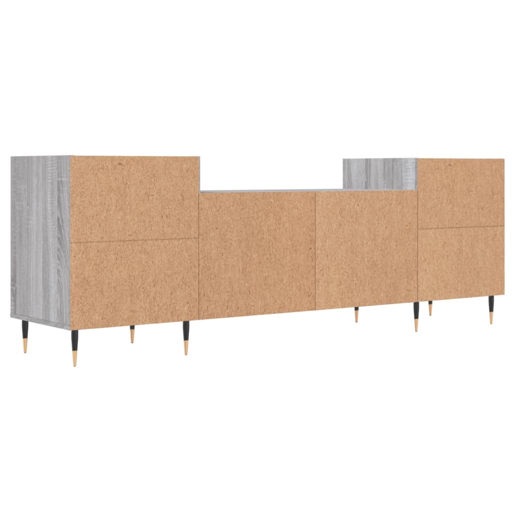 TV Cabinet Gray Sonoma 160x35x55 cm Particleboard
