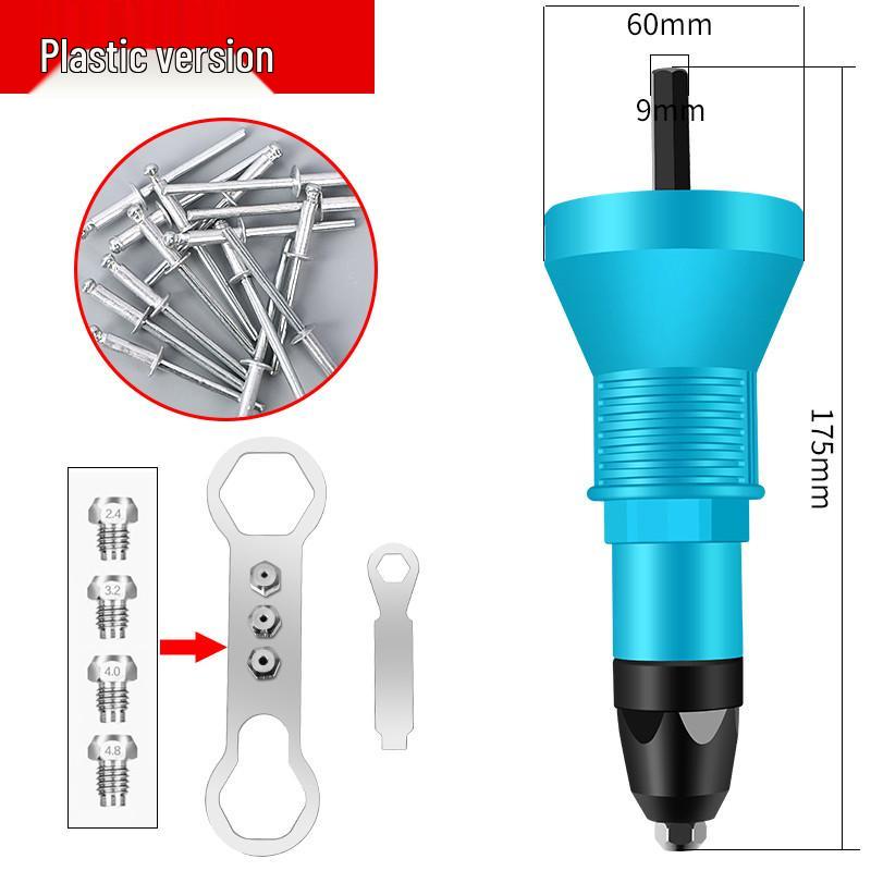 Automatic Electric Pop Rivet Gun Converter Head for Household Use
