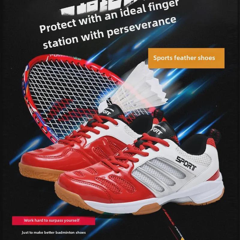 "Men's Professional Lightweight Non-Slip Shock Absorption Badminton and Table Tennis Sports Shoes"