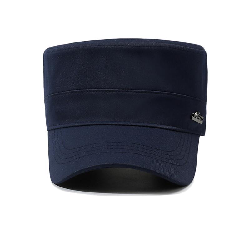 Men's Flat Top Hat Outdoor Sun Protection Hat Middle-Aged Sports Cap