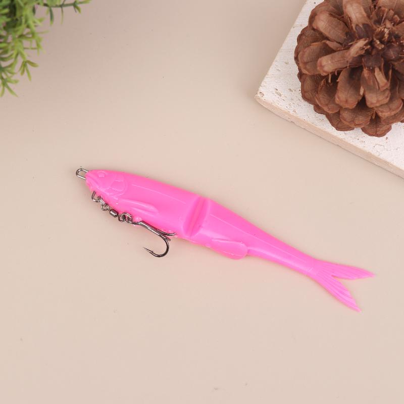 

12/17Cm Soft Baits Fishing Wobbler Bass Bait Fishing Bait Simulation Double-Section T-Tail Fish Lure For Sea & Boat Fishing A1