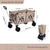 Foldable Aluminum Camping Cart: Large Capacity Outdoor Trailer for Street Vendors and Home Use