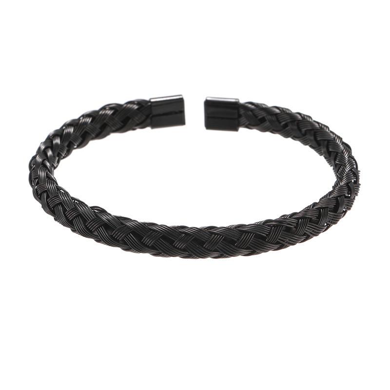 Titanium Steel Handmade Braid Bangle For Men Women Casual Accessory Suitable For Gifting