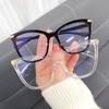 Trendy Anti-Blue Light Transparent Eyeglasses Computer Glasses Frame Women Optical Computer Eyewear Fashion Oversized Eyewear