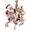 Christmas Santa Claus Napkin Rings Set of 8, Xmas Napkin Rings for Dining Table Setting, Dinner Tables Rings for Weddings, Family, Christmas,
