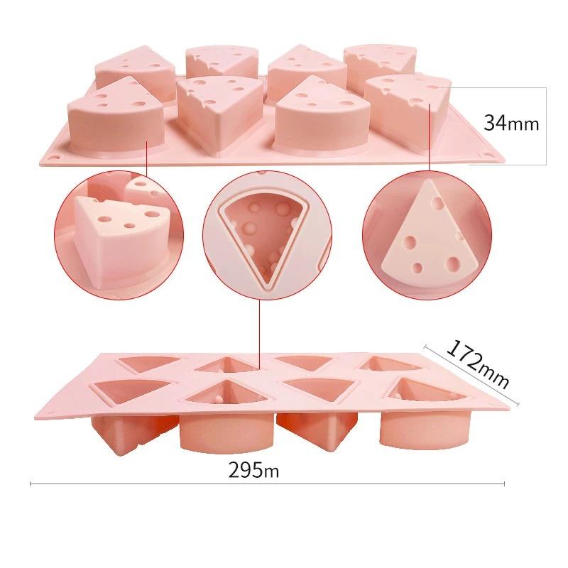 Silicone Mold Baking Accessories Chocolate Cake Mold Stylish Design Mousse Fudge Dessert Pastry Baking Decoration Tool Baking Pan Cheese Shape