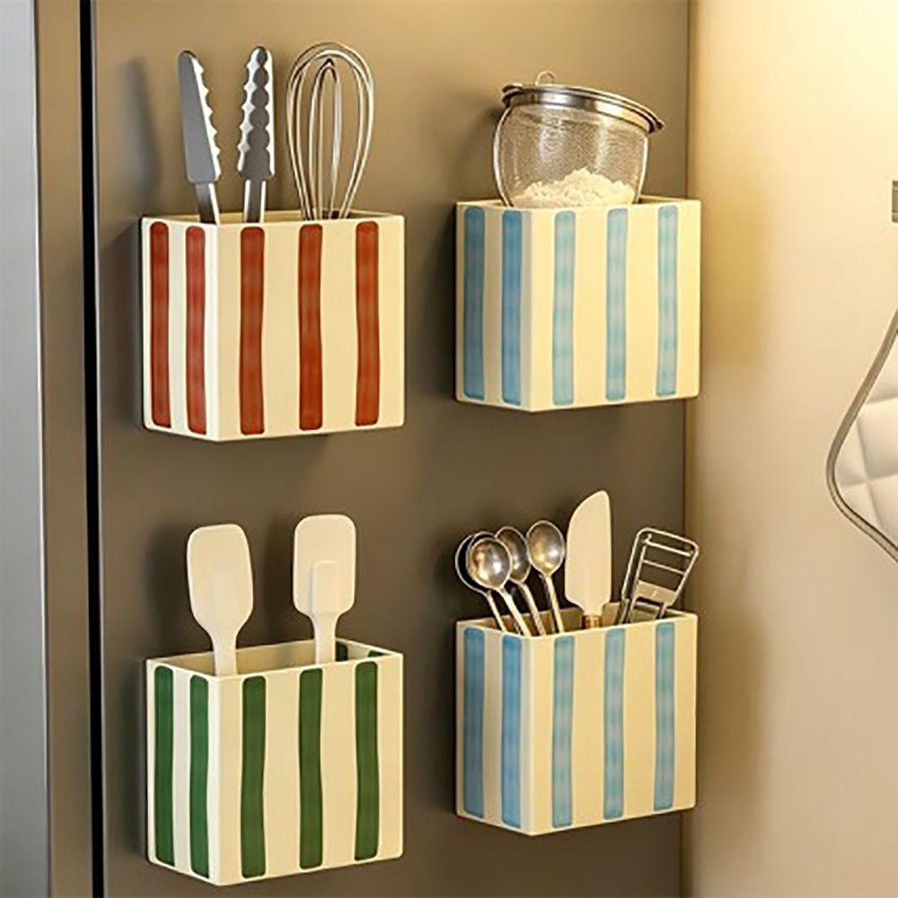Wall Mount Magnetic Storage Box Magnetic Mount Utensil Organizer  Home Decoration