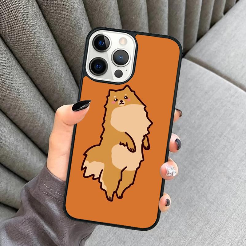 Pomeranian Watercolor Dog Phone Case For iPhone 17 Air 16 16e 15 13 14 Pro Max 11 12 Plus 2022 MAX Shell Cover coque