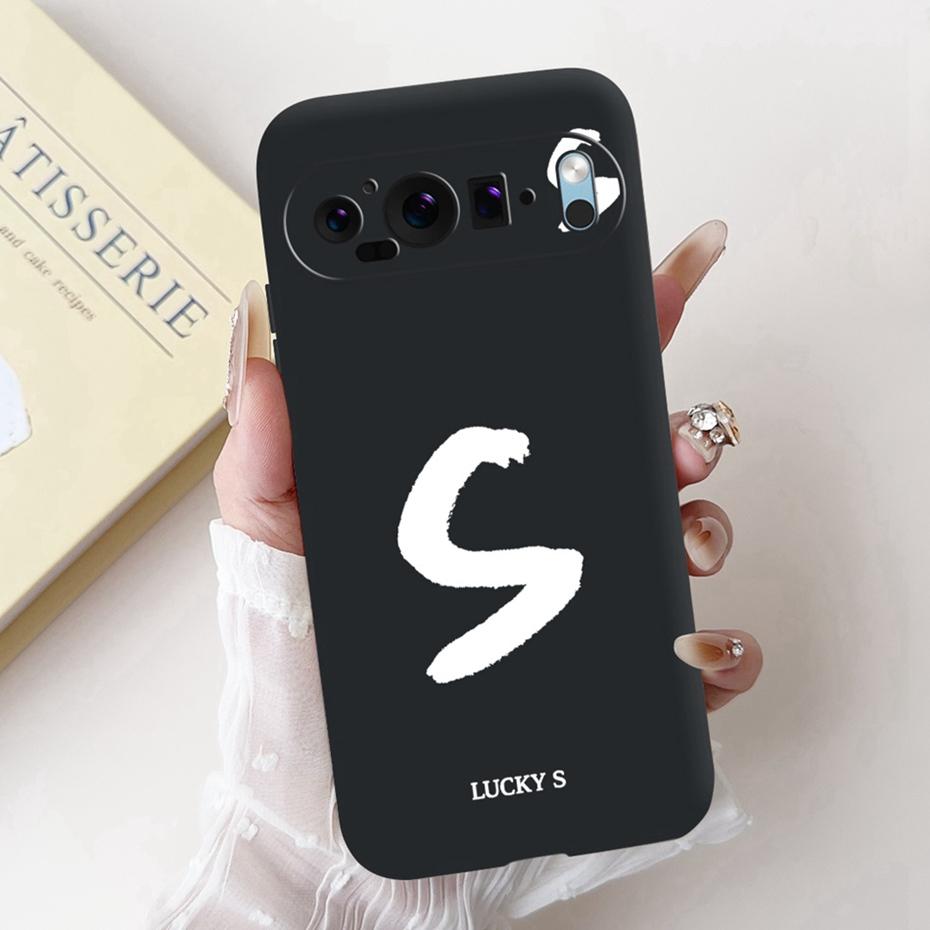New Fashion Letter Phone Case For Google Pixel 9 Pro 9A Soft Silicone Shockproof Cover For Google Pixel9 9A 9Pro Cases Bumpers