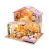 DIY Doll House Wooden Case Miniature Miniature puzzle  Furniture Dollhouse Toys Model Assembly Toy Children Birthday Gifts